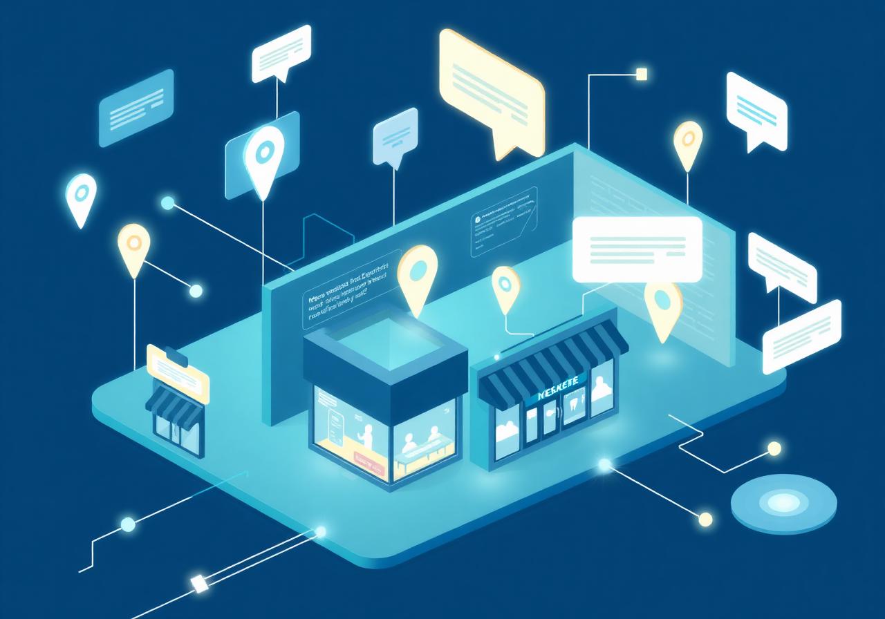 LocalBizAI dashboard concept showing local lead generation, AI outreach, and SEO analytics